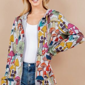 NWT LA Soul zip mushroom hoodie